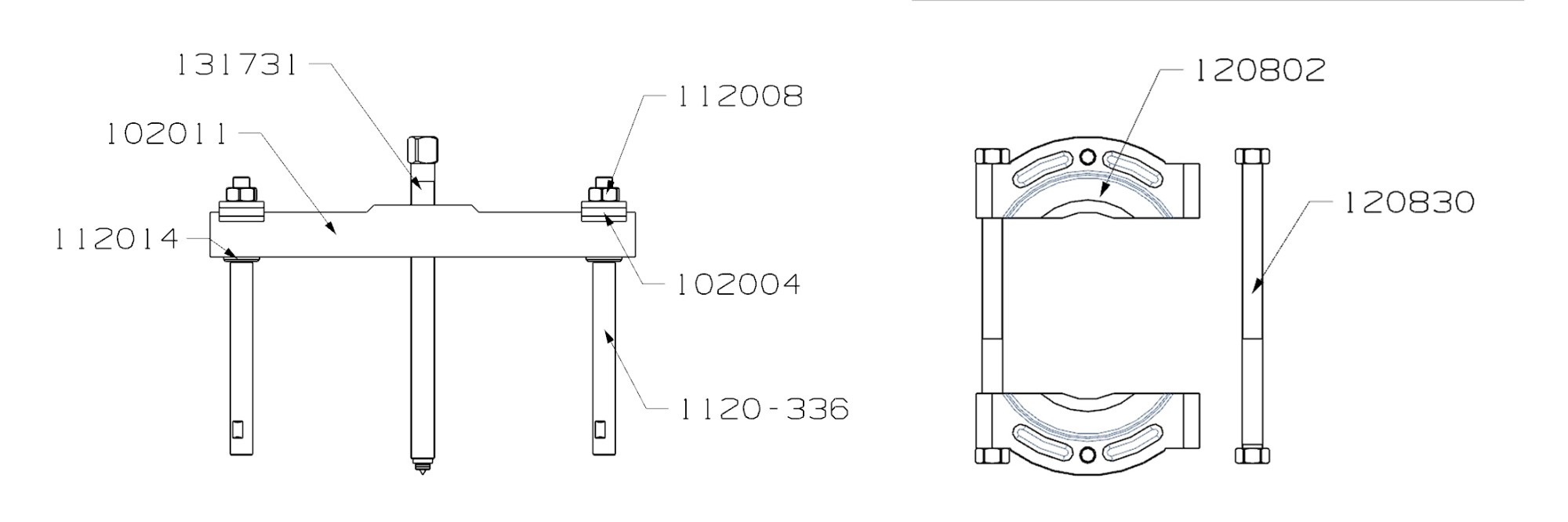 EXTRACTOR FORZA PUENTE Y GUILLOTINA SERIE 1100S-1200